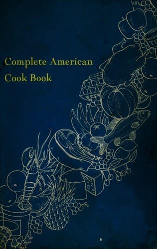 Tapa de Complete American cook book