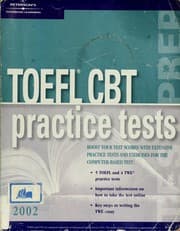Tapa de TOEFL CBT practice tests