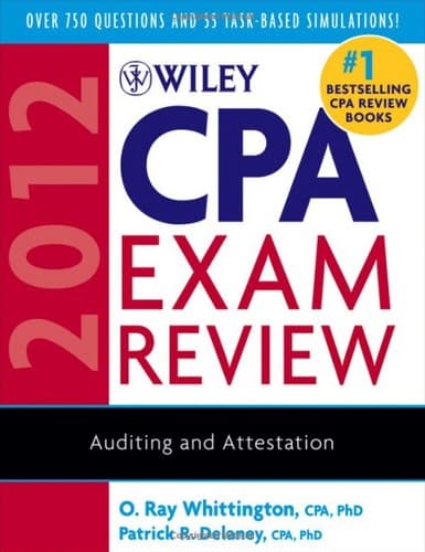 Tapa de Wiley CPA exam review 2012
