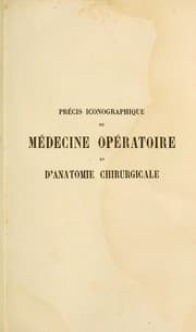 Tapa de Précis iconographique de médecine opératoire et d'anatomie chirurgicale