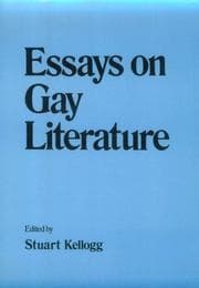 Tapa de Essays on gay literature
