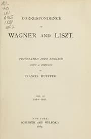 Tapa de Correspondence of Wagner and Liszt
