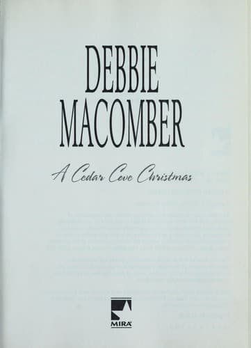 Tapa de A Cedar Cove Christmas