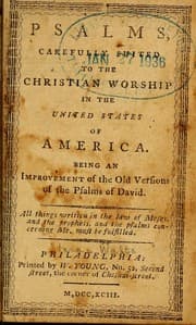 Tapa de Psalms, carefully suited to the Christian worship in the United States of America