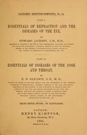 Tapa de Essentials of refraction and the diseases of the eye