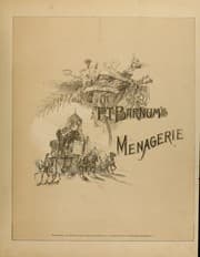 Tapa de P.T. Barnum's menagerie