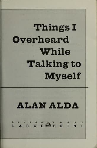 Tapa de Things I overheard while talking to myself