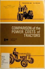 Tapa de Comparison of the power costs of tractors