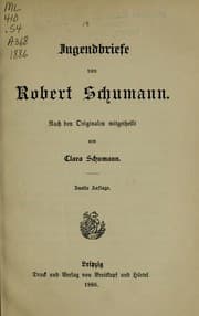 Tapa de Jugendbriefe von Robert Schumann
