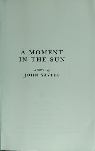 Tapa de A moment in the sun