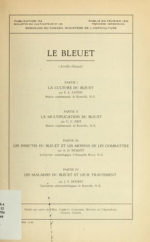 Tapa de Le bleuet (airelle-bleuet)