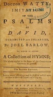 Tapa de Doctor Watts imitation of the psalms of David, corrected and enlarged