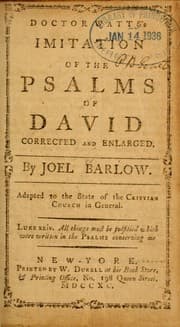 Tapa de Doctor Watts's imitation of the Psalms of David, corrected and enlarged