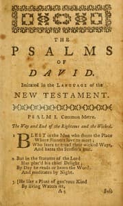 Tapa de The Psalms of David