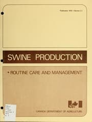 Tapa de SWINE PRODUCTION