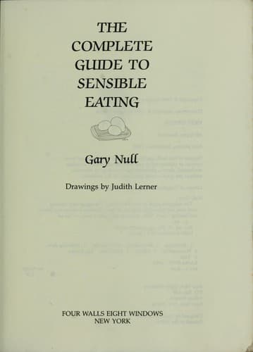 Tapa de The complete guide to sensible eating