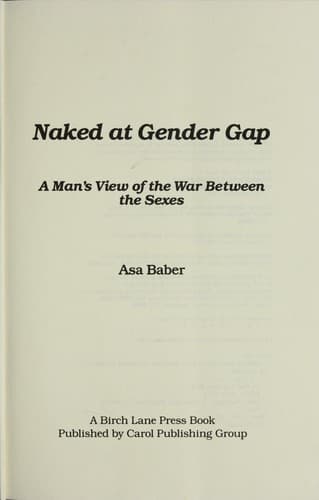 Tapa de Naked at gender gap