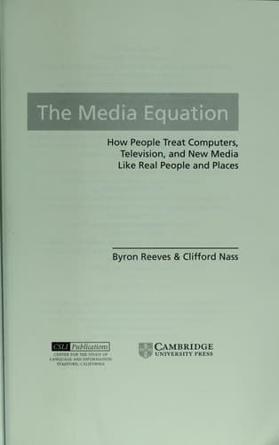 Tapa de The media equation