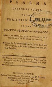 Tapa de Psalms, carefully suited to the Christian worship in the United States of America