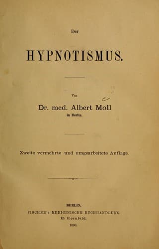 Tapa de Der Hypnotismus