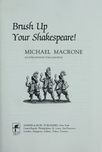 Tapa de Brush up your Shakespeare!