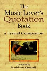 Tapa de MUSIC LOVER'S QUOTATION BOOK