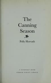 Tapa de The canning season
