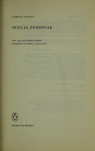 Tapa de Sexual personae