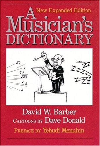 Tapa de A musician's dictionary