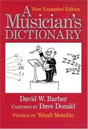 Tapa de A musician's dictionary