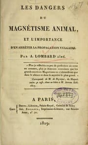 Tapa de Les dangers du magnétisme animal et l'importance d'en arrêter la propagation vulgaire