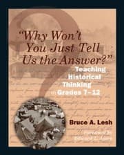 Tapa de "Why won't you just tell us the answer?"