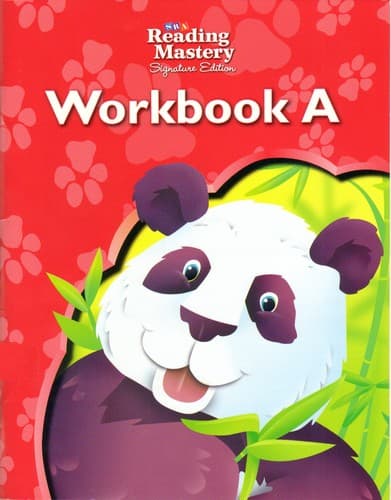 Tapa de SRA Reading Mastery Workbook A