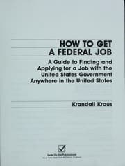 Tapa de How to get a federal job