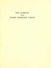 Tapa de The jumblies and other nonsense verses
