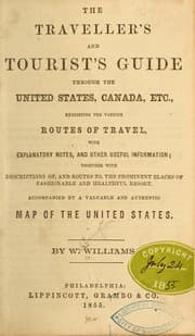 Tapa de The traveller's and tourist's guide through the United States of America, Canada, etc., exhibiting the various routes of travel ...