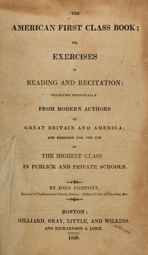 Tapa de The American first class book