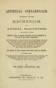 Tapa de Artificial somnambulism, hitherto called mesmerism, or animal magnetism