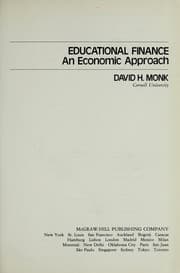 Tapa de Educational finance