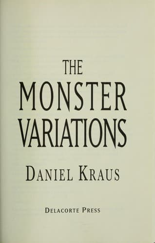 Tapa de The monster variations