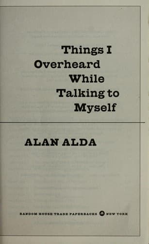 Tapa de Things I overheard while talking to myself