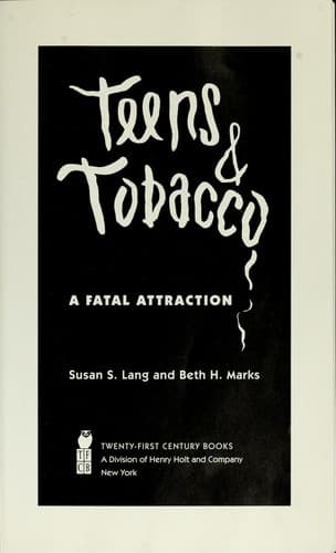 Tapa de Teens and tobacco