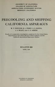 Tapa de Precooling and shipping California asparagus