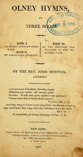 Tapa de Olney Hymns
