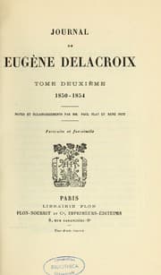 Tapa de Journal de Eugene Delacroix ..
