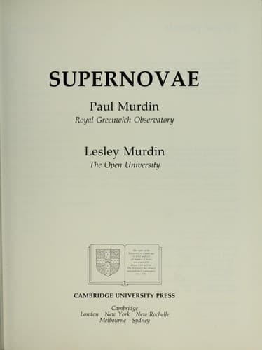Tapa de Supernovae