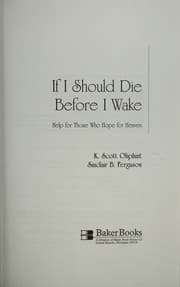 Tapa de If I should die before I wake