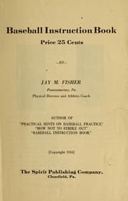 Tapa de Baseball instruction book ...