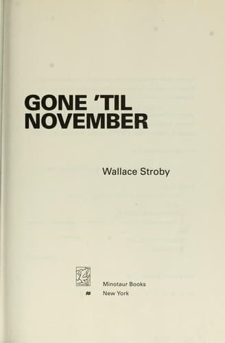 Tapa de Gone 'til November