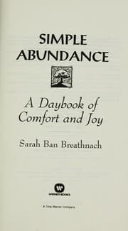 Tapa de Simple Abundance, a Daybook of Comfort and Joy